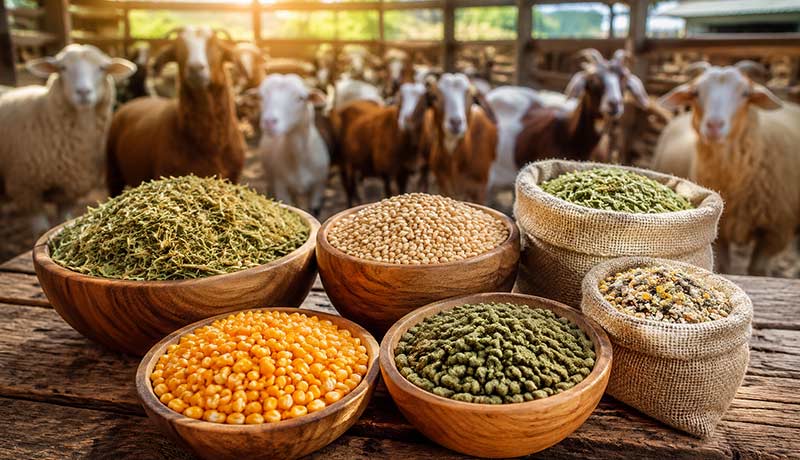 نهاده های دامی ؛ خوراک مناسب گوسفندان